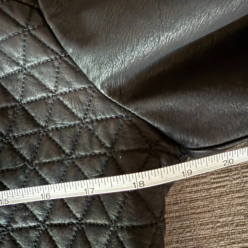 Lulus Black Vegan Leather Moto Jacket - Picture 8 of 14